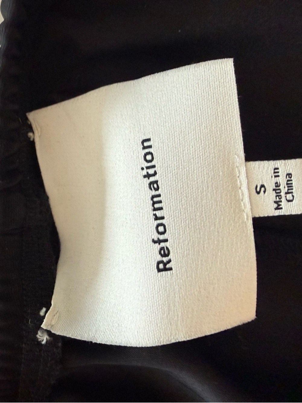 Reformation Gale Satin Mid Rise Bias Pant Black - Picture 5 of 5